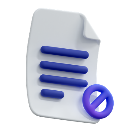 Block File  3D Icon