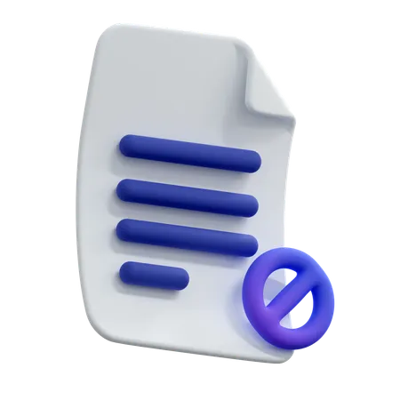 Block File  3D Icon