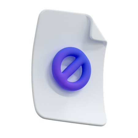Block File  3D Icon