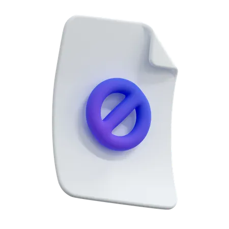 Block File  3D Icon
