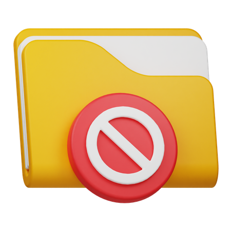 Block Folder  3D Icon