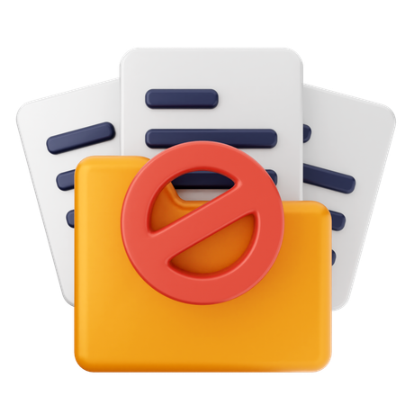 Block Folder  3D Icon