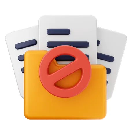 Block Folder  3D Icon