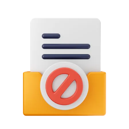 Block Folder  3D Icon