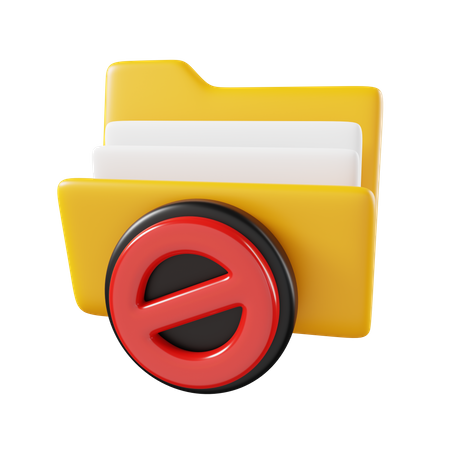 Block Folder  3D Icon