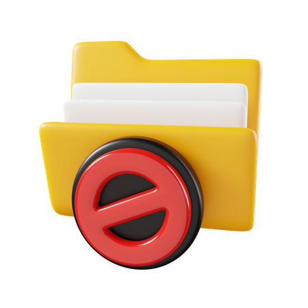 Block Folder  3D Icon