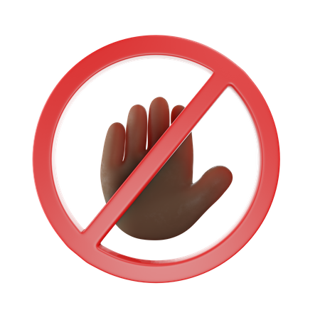 Block Hand Gesture  3D Icon