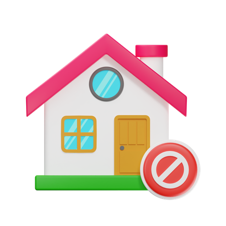 Block House  3D Icon