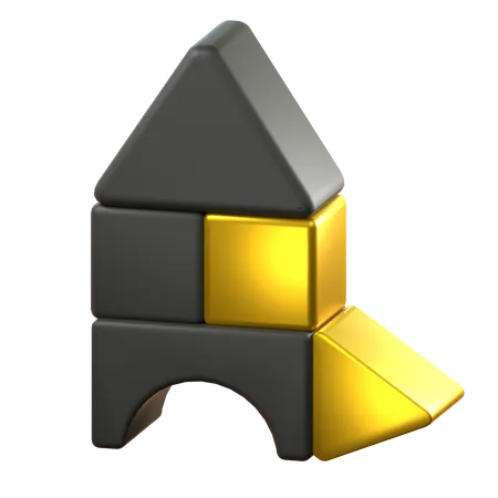 Block House  3D Icon