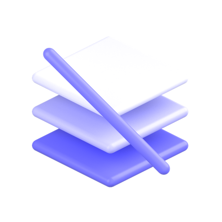 Block Layers  3D Icon