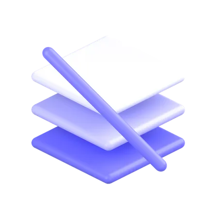 Block Layers  3D Icon