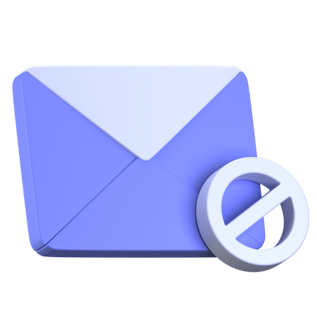 E-Mail blockieren  3D Icon