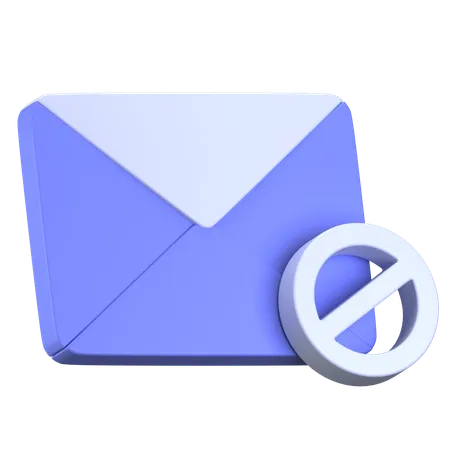 E-Mail blockieren  3D Icon