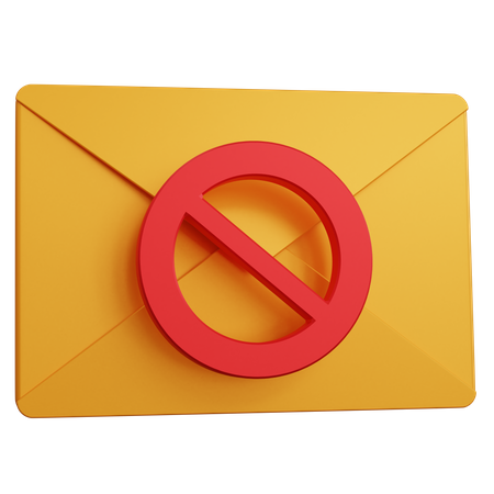 Block Mail 3D Icon