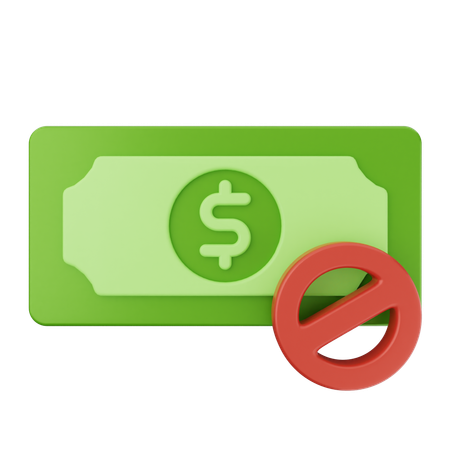 Block Money Dollar  3D Icon