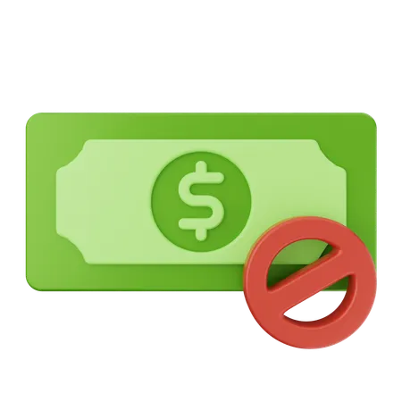 Block Money Dollar  3D Icon