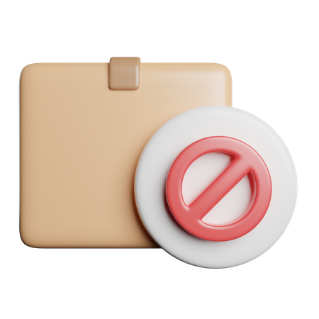 Block Package  3D Icon