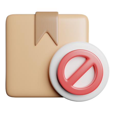 Block Package  3D Icon