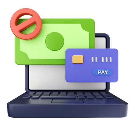 Block Payment  3D Icon