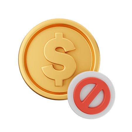 Block Payment  3D Icon