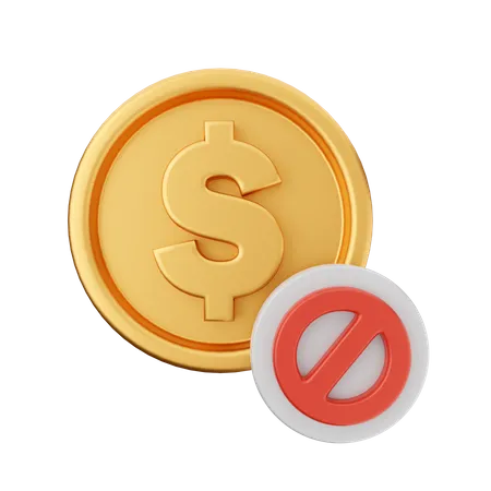 Block Payment  3D Icon