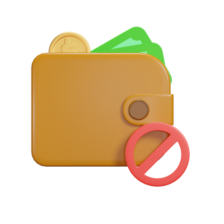 Block Payment  3D Icon