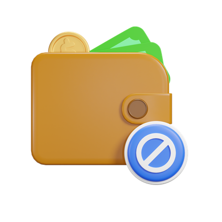 Block Payment  3D Icon