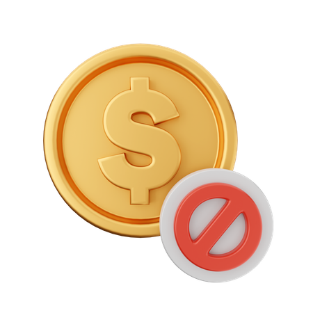 Block Payment 3D Icon