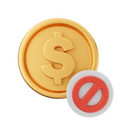 Block Payment 3D Icon