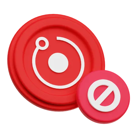 Block Render Token  3D Icon