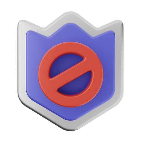 Blockschildschutz  3D Icon