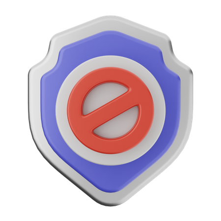 Blockschildschutz  3D Icon