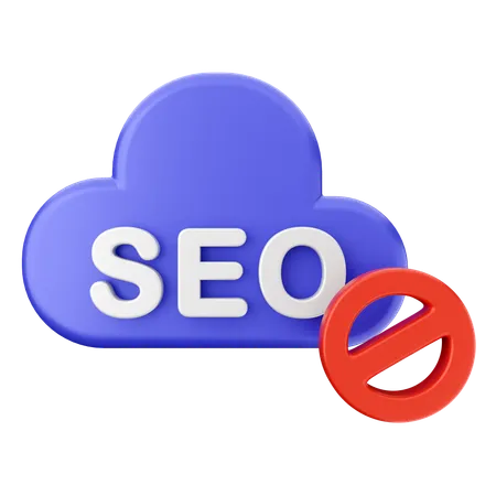 SEO blockieren  3D Icon