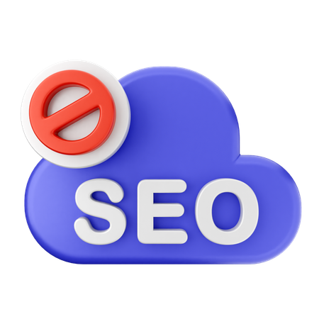 SEO blockieren  3D Icon