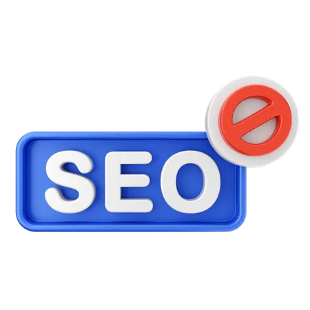 SEO blockieren  3D Icon