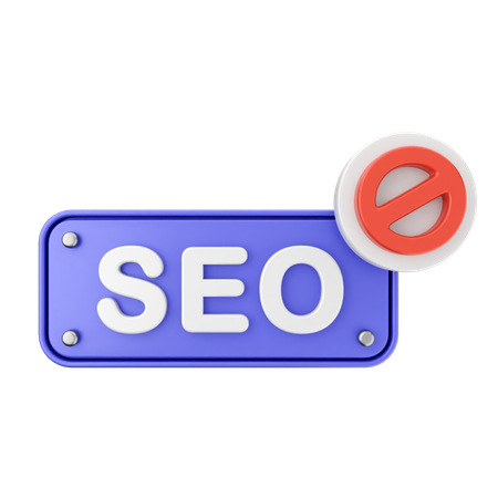 Block Seo  3D Icon