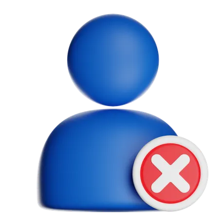 사용자 차단  3D Icon
