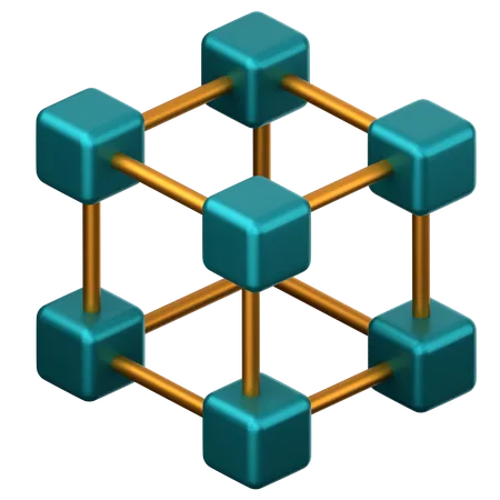 Blockchain  3D Icon
