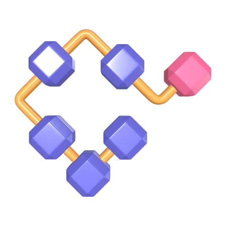 This Is Blockchain 3 D Render Illustration Icon It Comes As A High Resolution PNG File Isolated On A Transparent Background The Available 3 D Model File Formats Include BLEND OBJ FBX And GLTF 3D Icon
