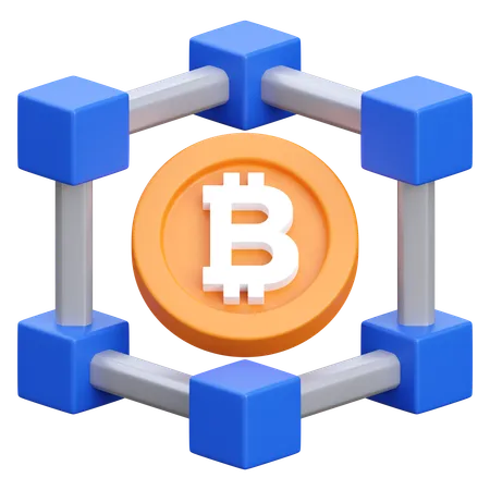 Blockchain  3D Icon