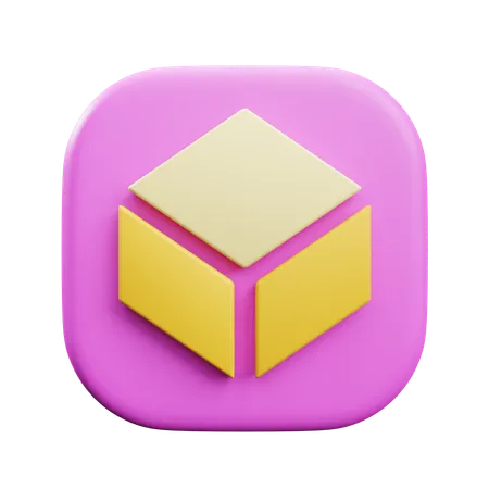 블록체인  3D Icon