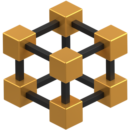 Blockchain  3D Icon