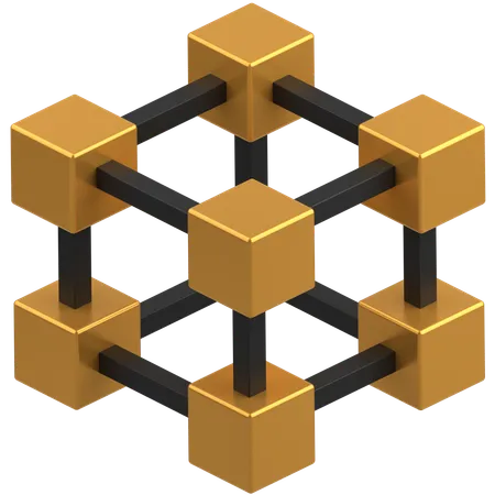 Blockchain  3D Icon