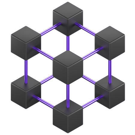 Blockchain  3D Icon