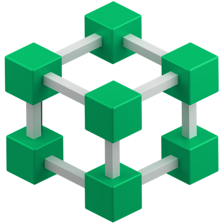 Blockchain  3D Icon