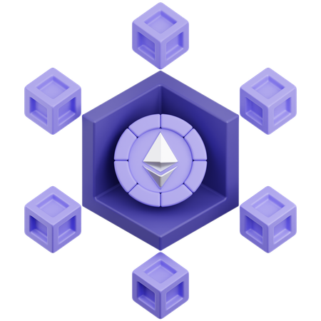 Blockchain  3D Icon