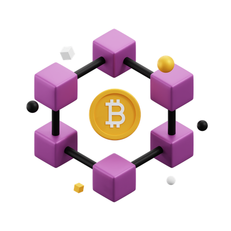 Blockchain  3D Icon