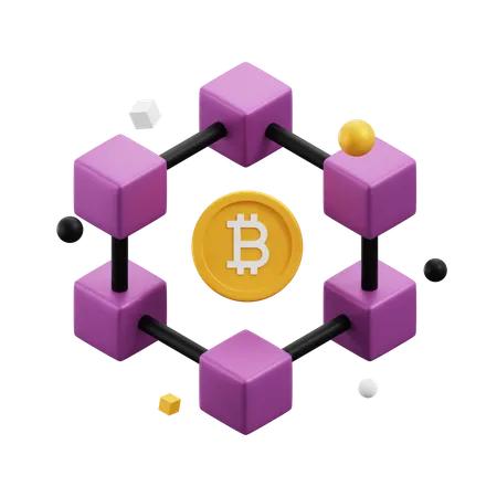 Blockchain  3D Icon