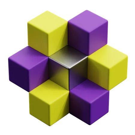 Blockchain  3D Icon