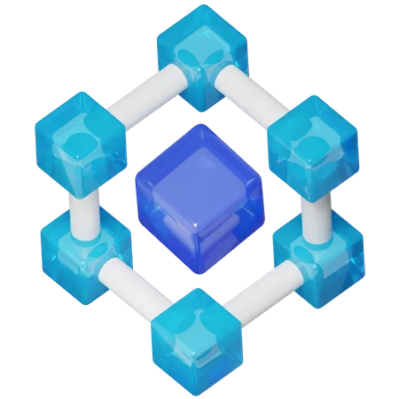 Blockchain  3D Icon